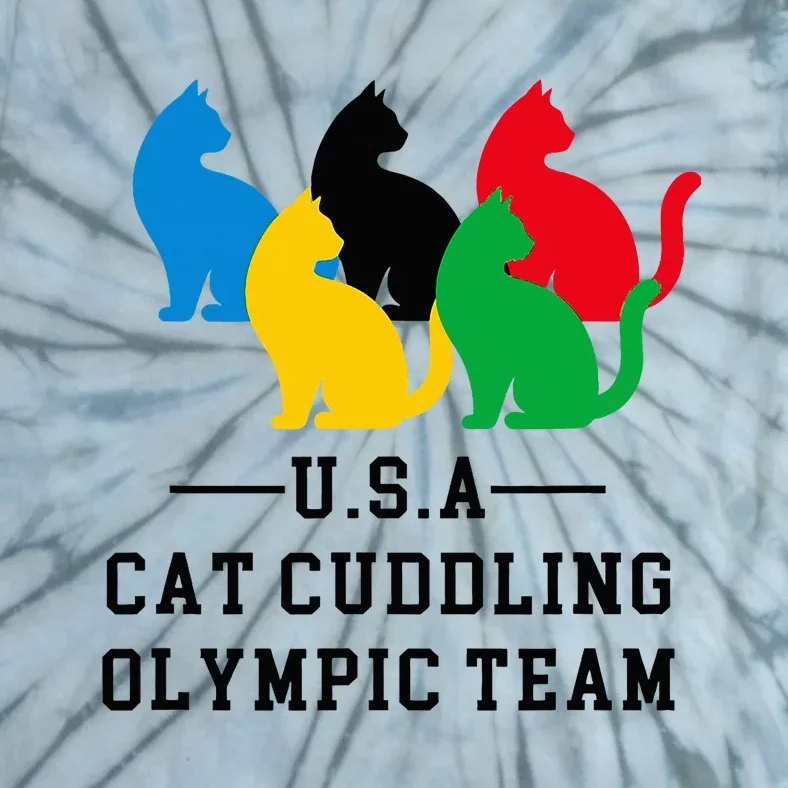 Cat Cuddling Team Tie-Dye T-Shirt