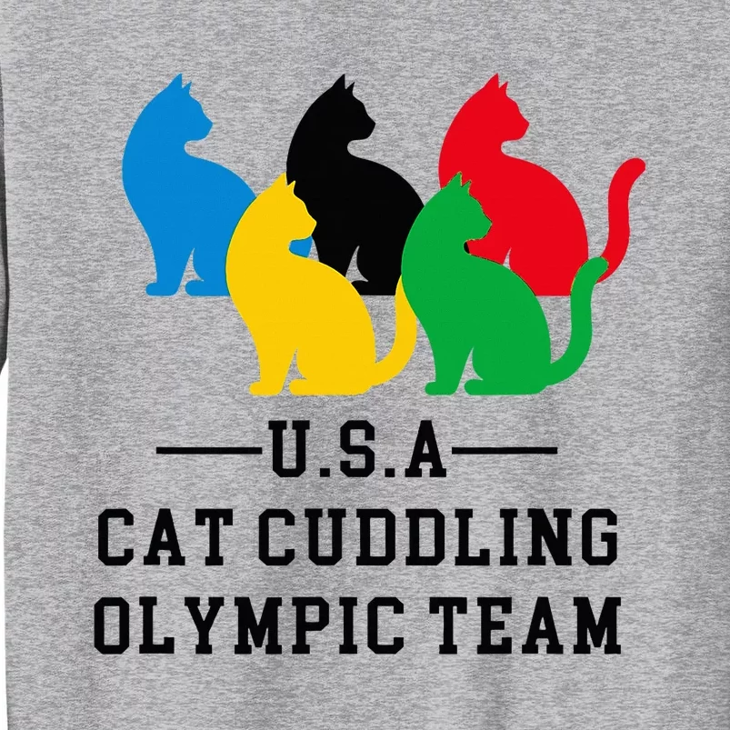 Cat Cuddling Team Sweatshirt