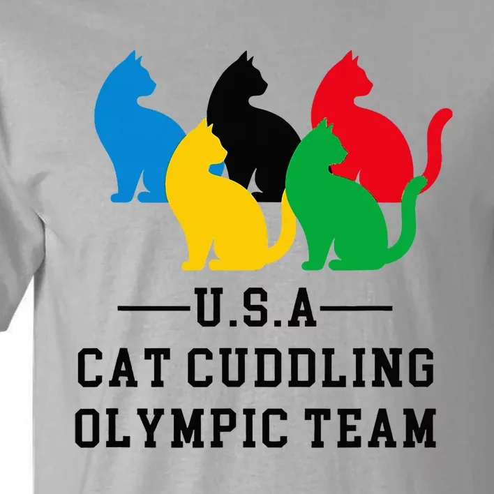 Cat Cuddling Team Tall T-Shirt