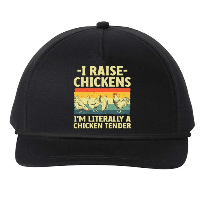 Cool Chicken Tender Art For Women Poultry Chicken Snapback Five-Panel Rope Hat