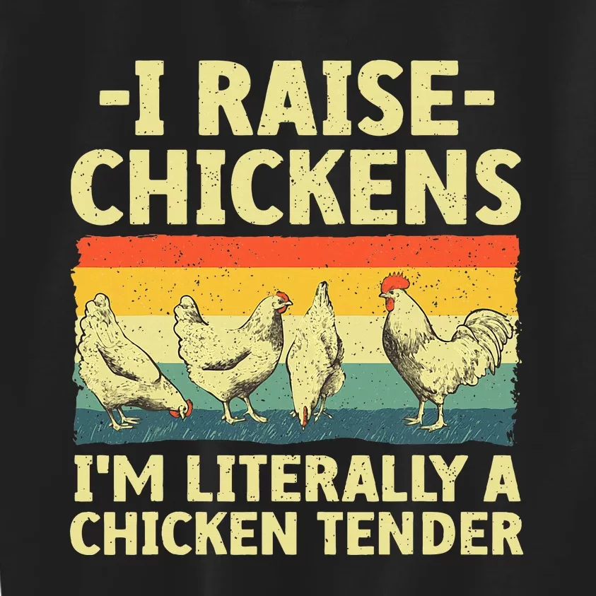 Cool Chicken Tender Art For Women Poultry Chicken Kids Sweatshirt