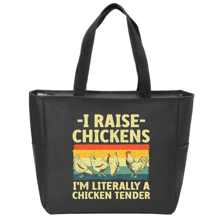 Cool Chicken Tender Art For Women Poultry Chicken Zip Tote Bag