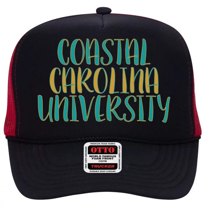 Coastal Carolina University High Crown Mesh Trucker Hat