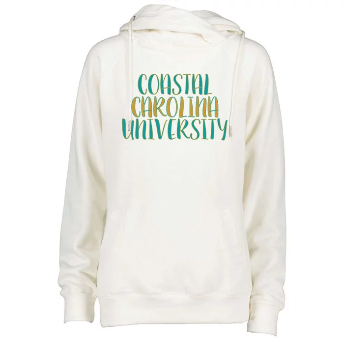 Coastal Carolina University Womens Funnel Neck Pullover Hood