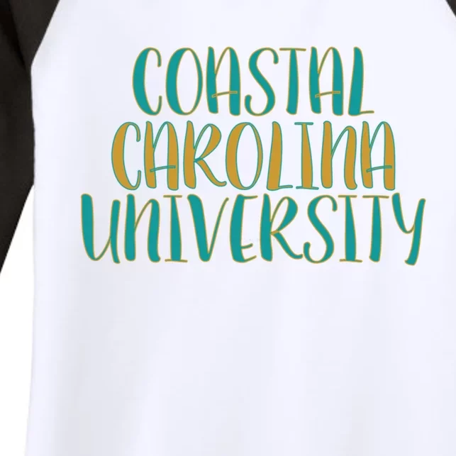 Coastal Carolina University Women's Tri-Blend 3/4-Sleeve Raglan Shirt