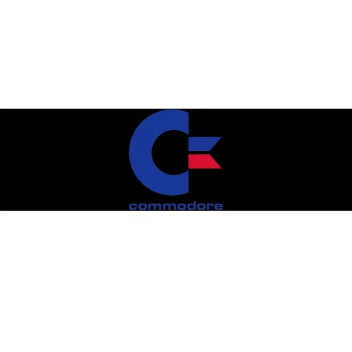 Commodore C64 Uppercase Letter Blue Red & Commodore Bumper Sticker