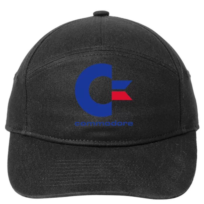 Commodore C64 Uppercase Letter Blue Red & Commodore 7-Panel Snapback Hat