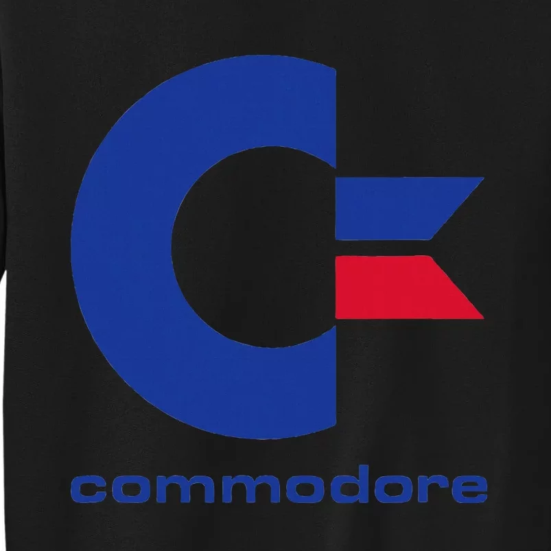 Commodore C64 Uppercase Letter Blue Red & Commodore Tall Sweatshirt