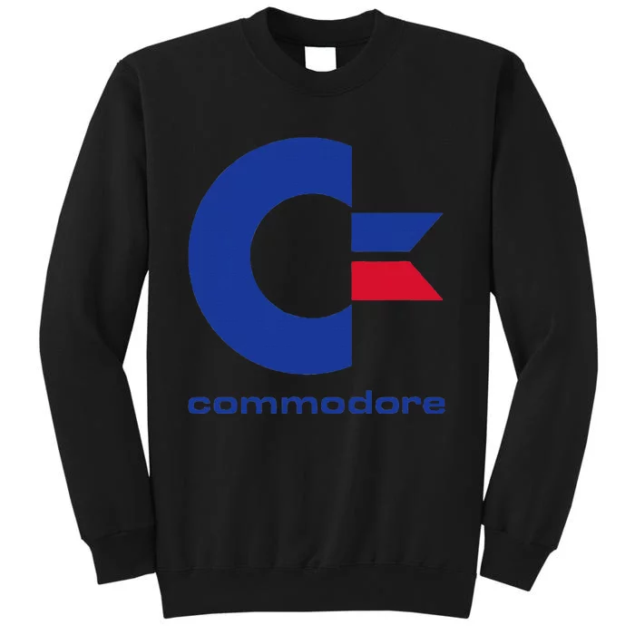 Commodore C64 Uppercase Letter Blue Red & Commodore Tall Sweatshirt