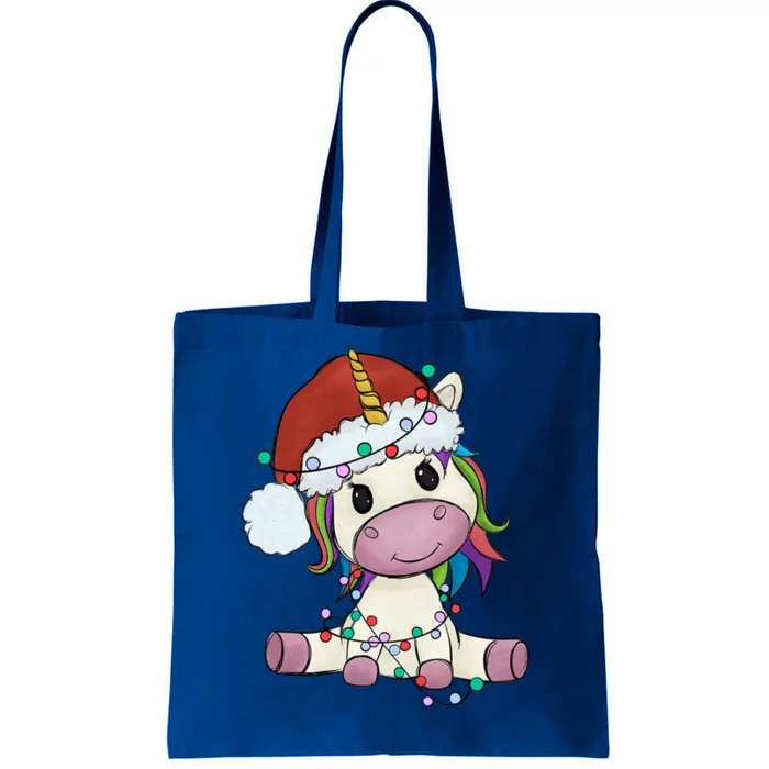 Cute Christmas Unicorn Gift Girls Who Love Unicorns Xmas Gift Tote Bag