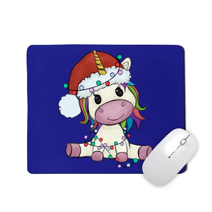 Cute Christmas Unicorn Gift Girls Who Love Unicorns Xmas Gift Mousepad