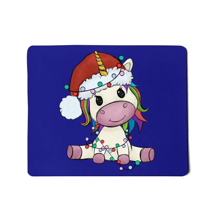 Cute Christmas Unicorn Gift Girls Who Love Unicorns Xmas Gift Mousepad