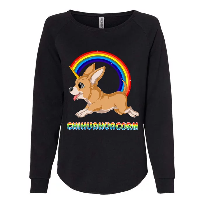 Chihuahuacorn Chihuahua Unicorn Womens California Wash Sweatshirt