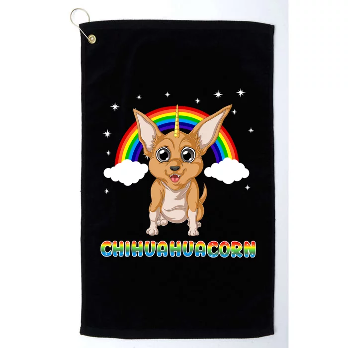 Chihuahuacorn Chihuahua Unicorn Platinum Collection Golf Towel