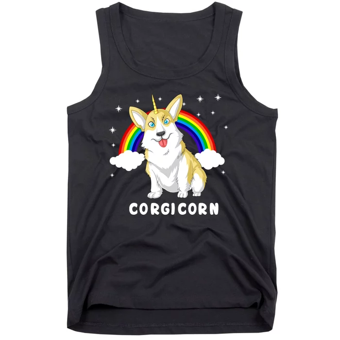 Corgicorn Corgi Unicorn Tank Top