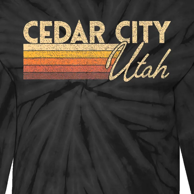 Cedar City Utah Tie-Dye Long Sleeve Shirt