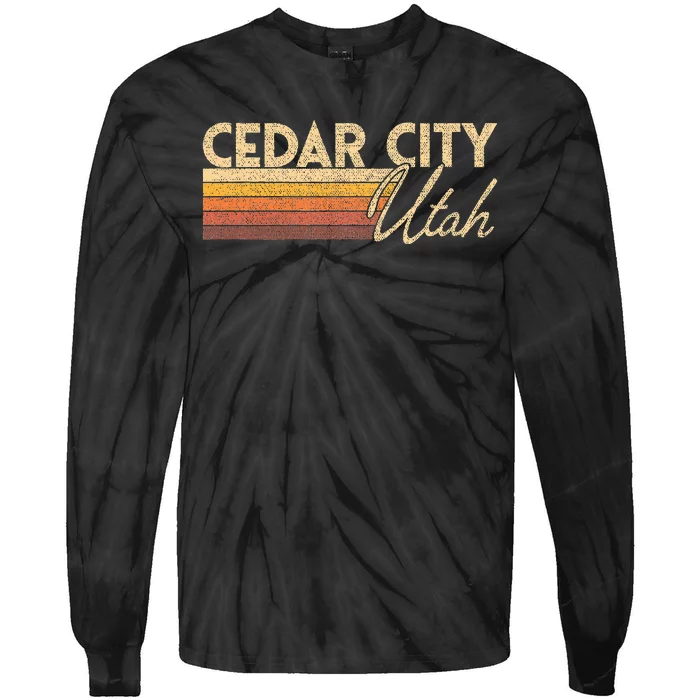 Cedar City Utah Tie-Dye Long Sleeve Shirt