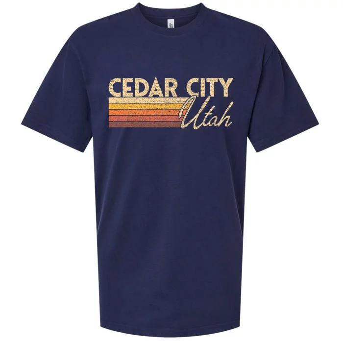 Cedar City Utah Sueded Cloud Jersey T-Shirt