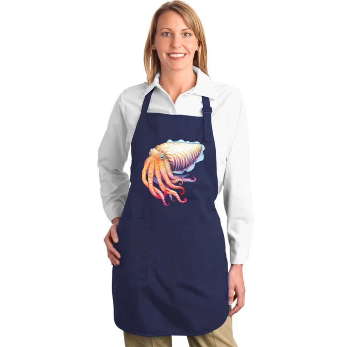 Cuttlefish Full-Length Apron With Pocket