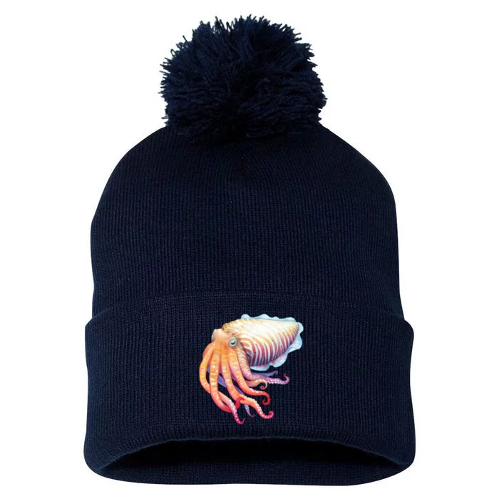 Cuttlefish Pom Pom 12in Knit Beanie