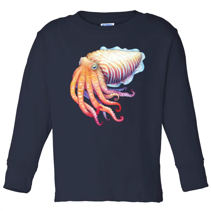 Cuttlefish Toddler Long Sleeve Shirt