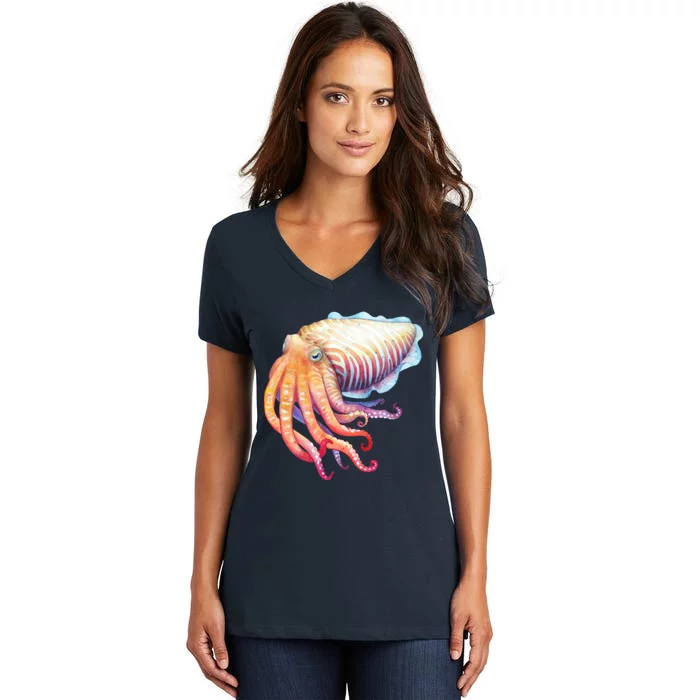 Cuttlefish Women's V-Neck T-Shirt