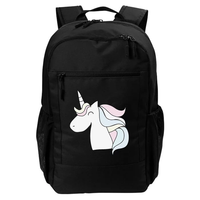 Cute Cartoon Unicorn Head Pastel Daily Commute Backpack