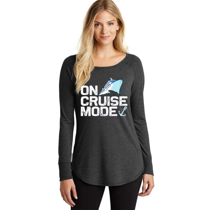 Cool Cruising Vacay Mode Cruise Vacation Trip Women's Perfect Tri Tunic Long Sleeve Shirt