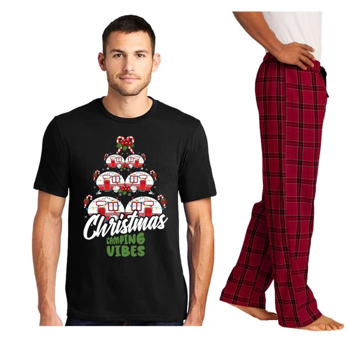 Christmas Camping Vibes Camper Camping Lover Gift Pajama Set