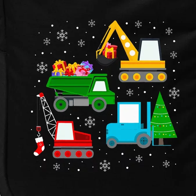 Christmas Construction Vehicles Xmas Impact Tech Backpack