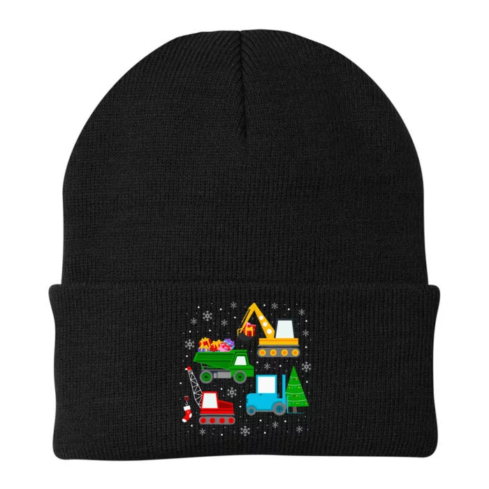 Christmas Construction Vehicles Xmas Knit Cap Winter Beanie