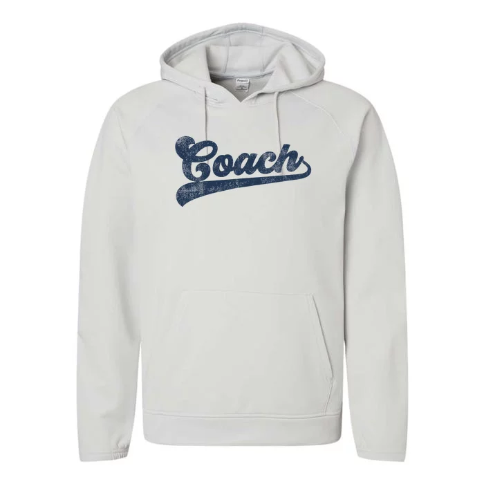 Coach Cute Vintage Graphic Coaching Performance Fleece Hoodie