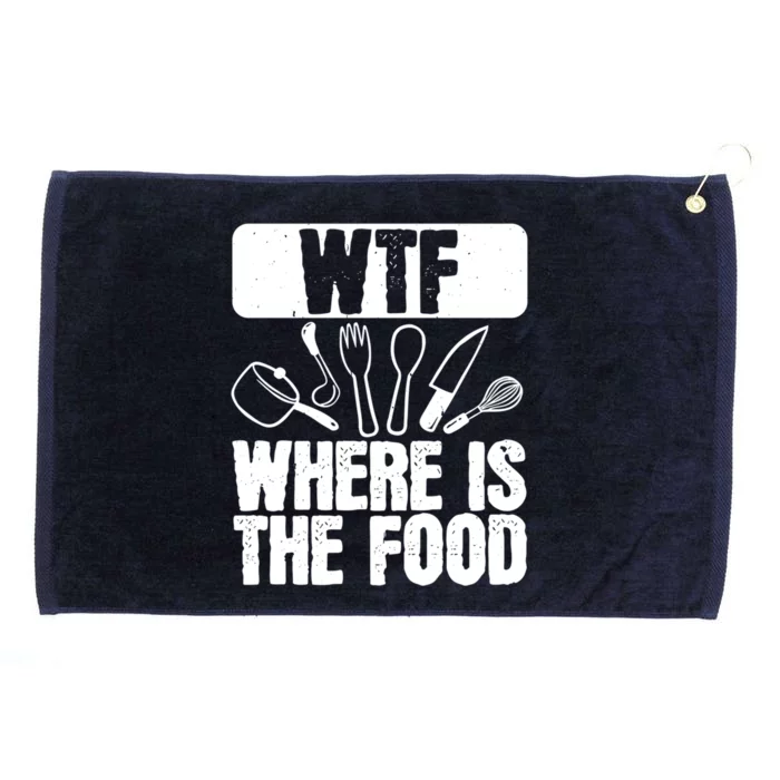 Cooking Chef Vintage Wtf Where Is The Food Cooking Chef Cool Gift Grommeted Golf Towel