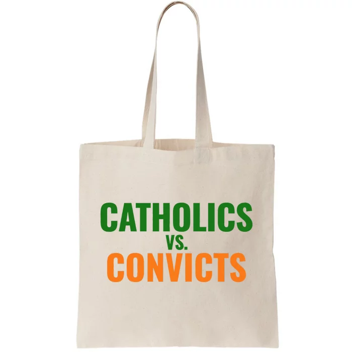 Classic Catholics Vs Convicts 1988 Tote Bag