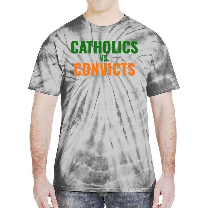 Classic Catholics Vs Convicts 1988 Tie-Dye T-Shirt