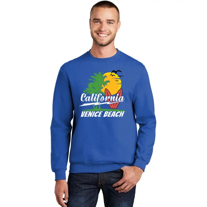 California City Venice Beach Surfing Tall Sweatshirt