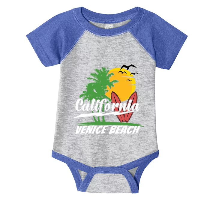 California City Venice Beach Surfing Infant Baby Jersey Bodysuit