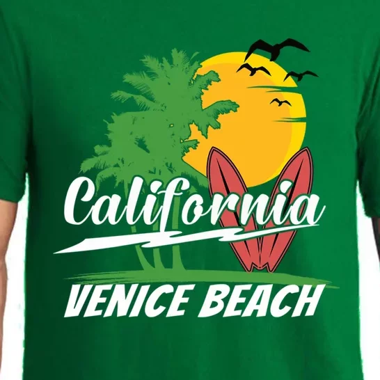 California City Venice Beach Surfing Pajama Set