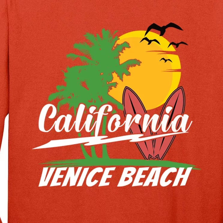 California City Venice Beach Surfing Tall Long Sleeve T-Shirt