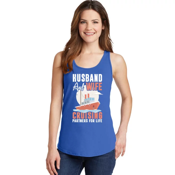 Cruising Cruise Vacation Husband Wife Couple Great Gift Ladies Essential Tank