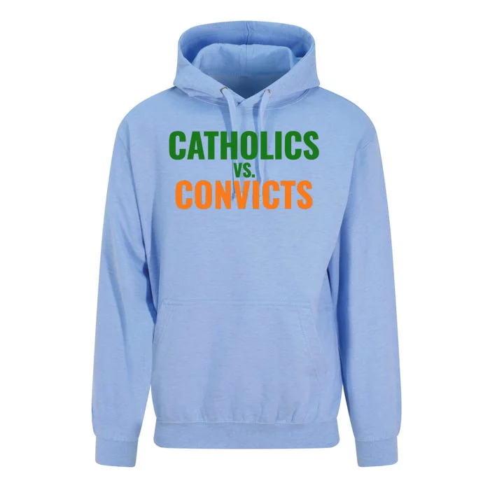 Classic Catholics Vs Convicts 1988 Unisex Surf Hoodie