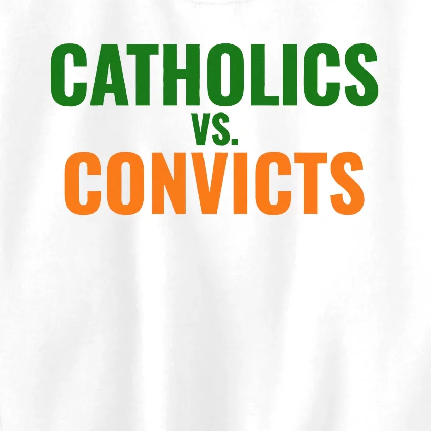 Classic Catholics Vs Convicts 1988 Kids Sweatshirt