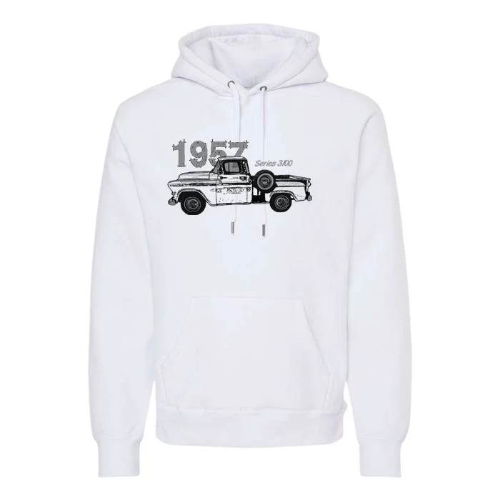 Classic Car Vintage Trucks 1957 Pick Up Truck Series 3100 Premium Hoodie