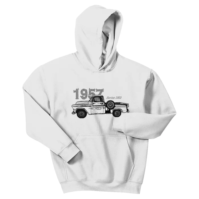 Classic Car Vintage Trucks 1957 Pick Up Truck Series 3100 Kids Hoodie