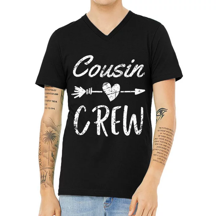 Cousin Crew Vintage Making Memories Vacation Matching V-Neck T-Shirt