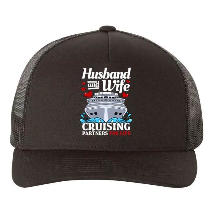 Cruising Cruise Vacation Husband Wife Couple Yupoong Adult 5-Panel Trucker Hat