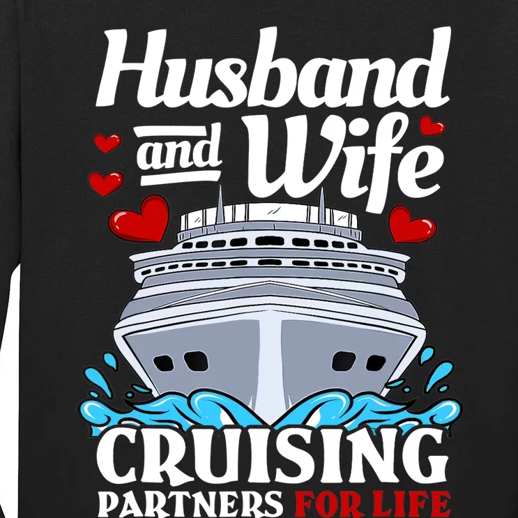 Cruising Cruise Vacation Husband Wife Couple Tall Long Sleeve T-Shirt