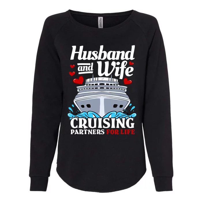 Cruising Cruise Vacation Husband Wife Couple Womens California Wash Sweatshirt