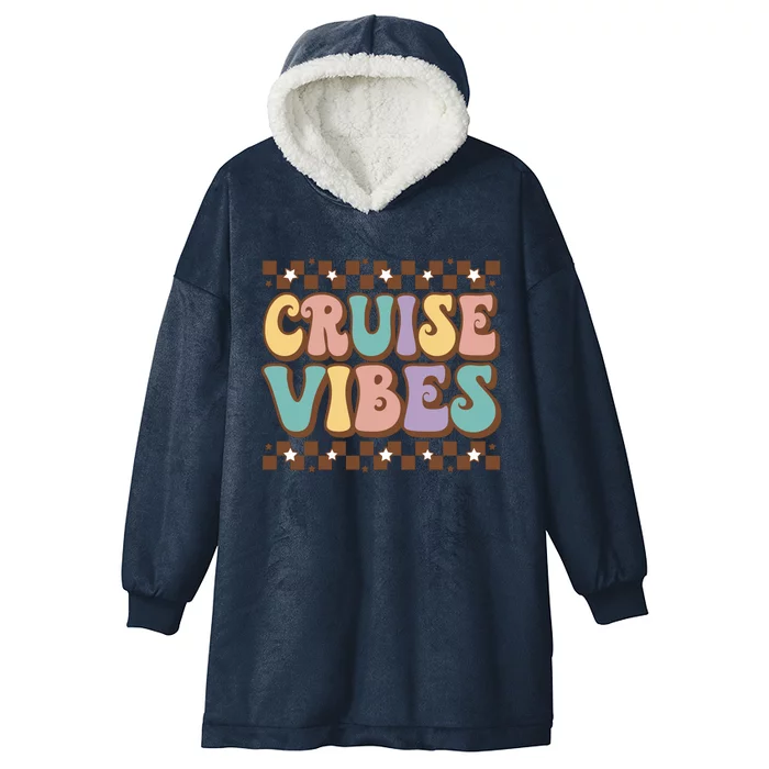 Cool Cruise Vibes Summer Vacation Hooded Wearable Blanket