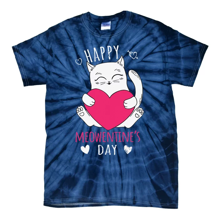 Cute Cat Valentines Day Outfit For Funny Or Kitty Tie-Dye T-Shirt